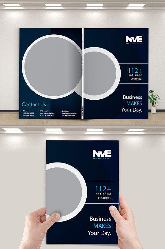 创意商务宣传画册设计-众图网