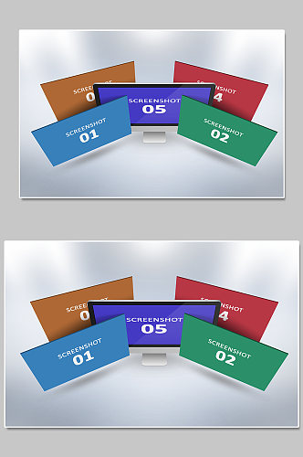 创意电脑UI显示样机设计