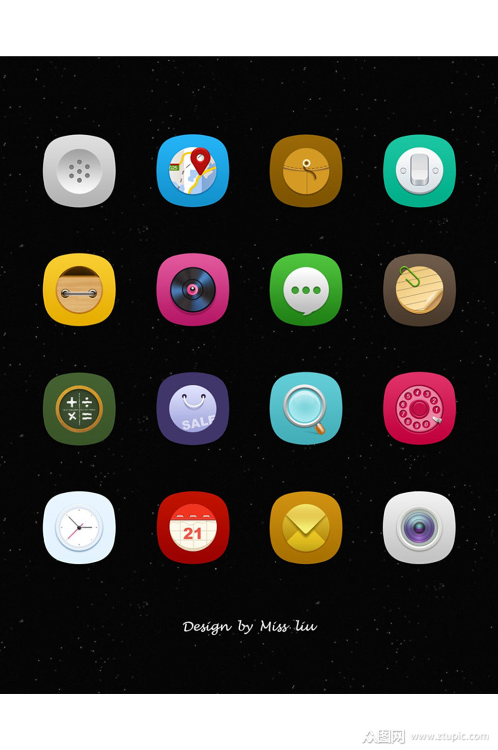 创意手机ui图标设计