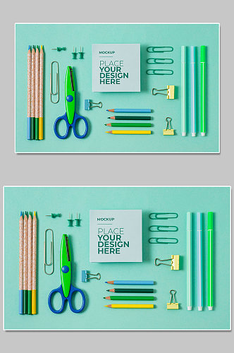 创意简约铅笔工具学习用具样机设计
