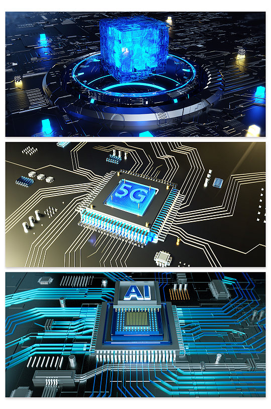 红色科技芯片背景图片-红色科技芯片背景设计素材-红色科技芯片背景