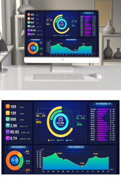 创意高端科技感数据信息背景设计