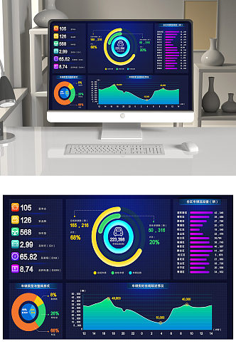 创意高端科技感数据信息背景设计