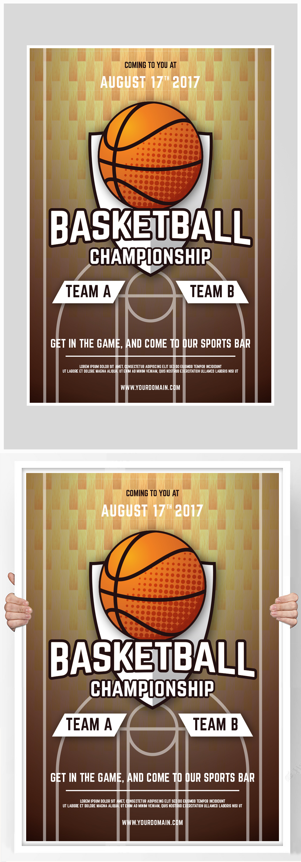 篮球比赛英文海报图片