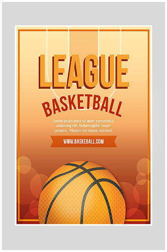 简约大气篮球对决海报设计