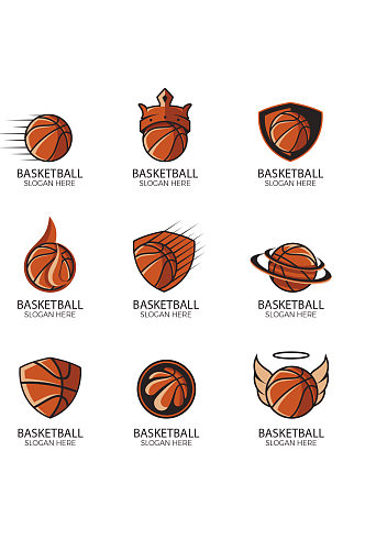 创意篮球篮筐元素设计