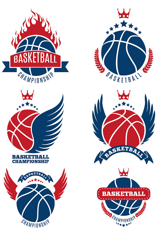 创意矢量篮球元素设计