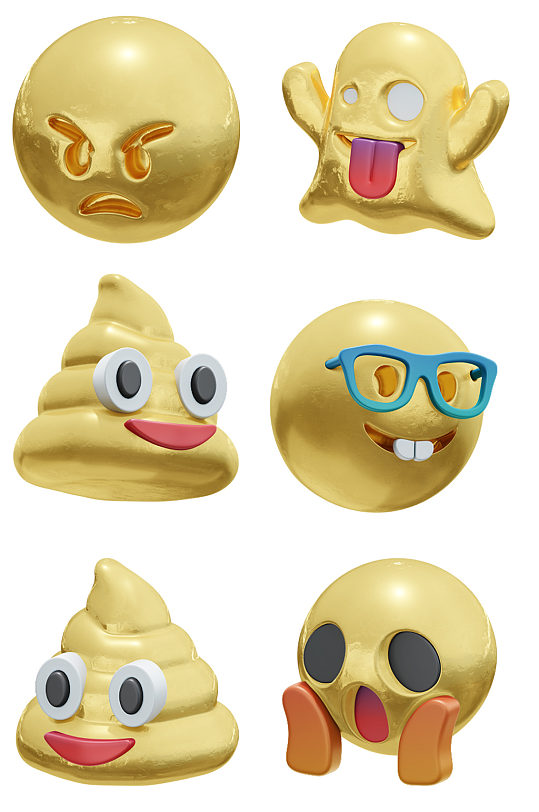 聊天金属表情包元素设计