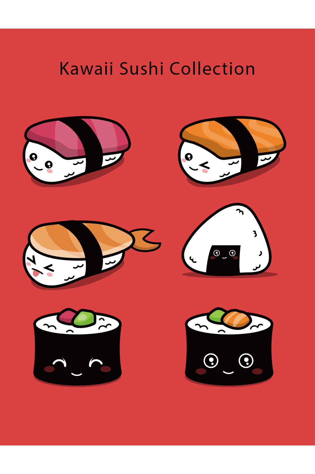 美食寿司饭团海苔元素设计
