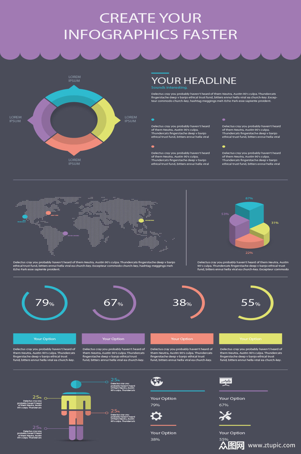 创意简约数据分析背景设计素材