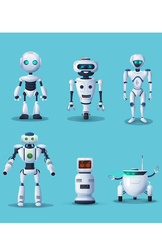 智能科技机器人元素设计
