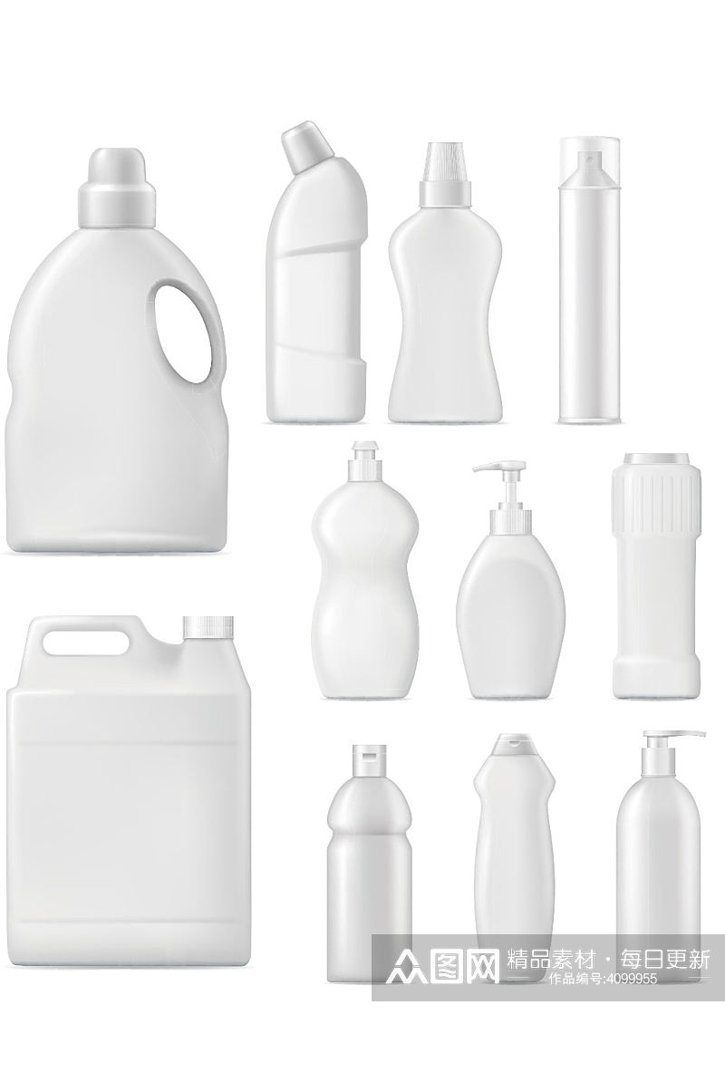 矢量瓶子洗衣液瓶造型元素设计素材
