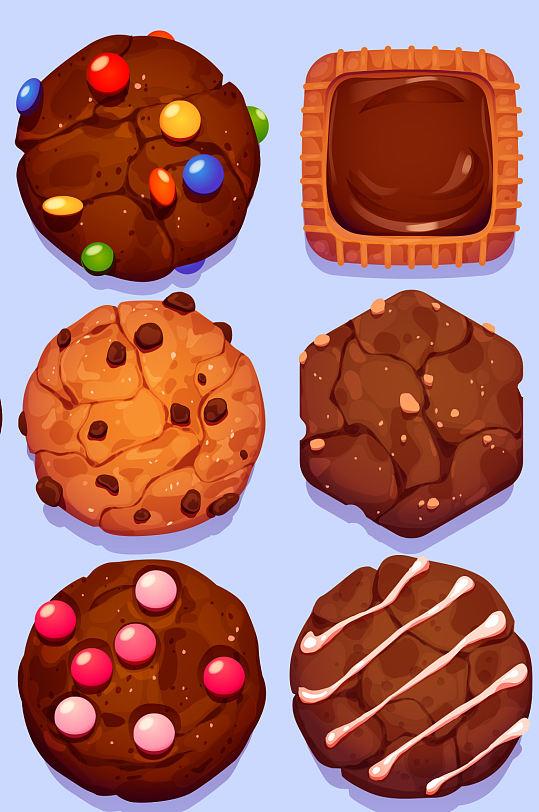 饼干曲奇巧克力元素设计