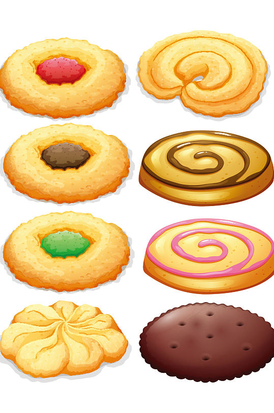 饼干曲奇甜点元素设计