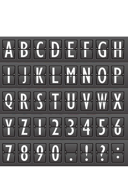 创意字母数字字符设计