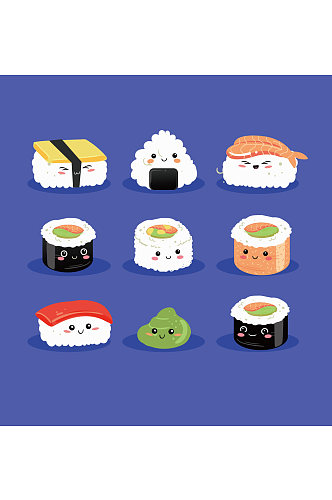 寿司芥末生鱼片元素