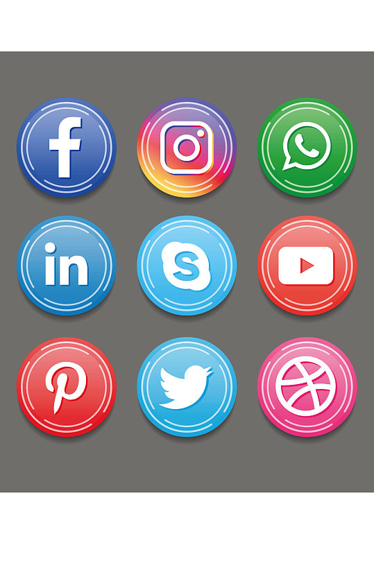 创意立体手机图标元素设计