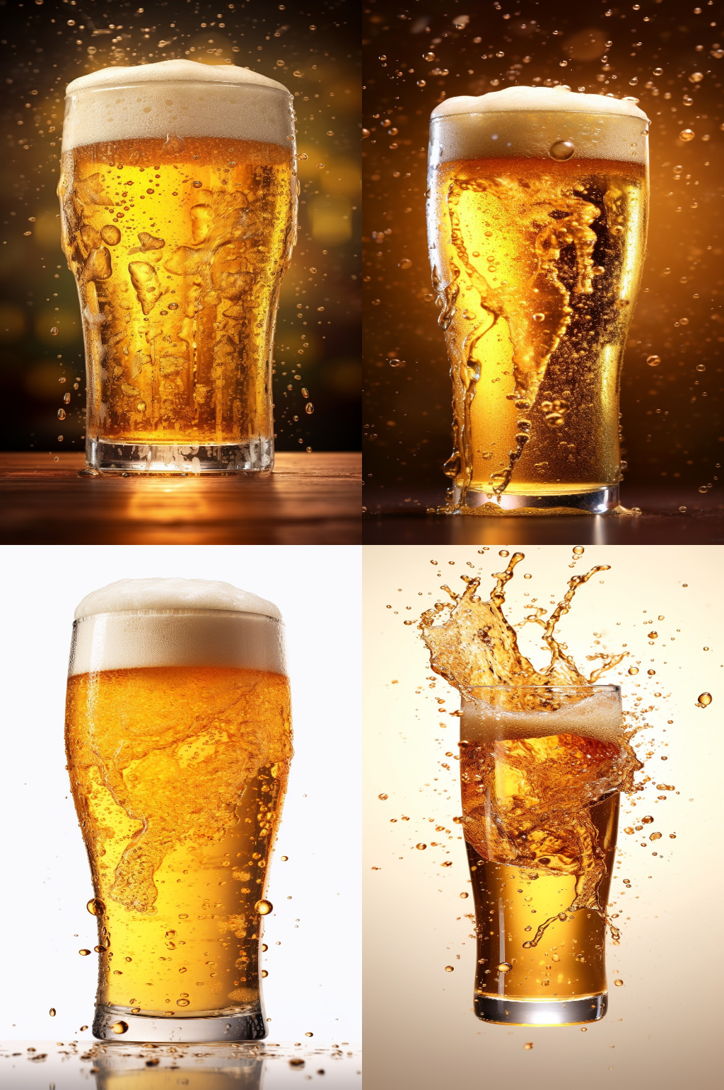 数字艺术冰爽啤酒素材