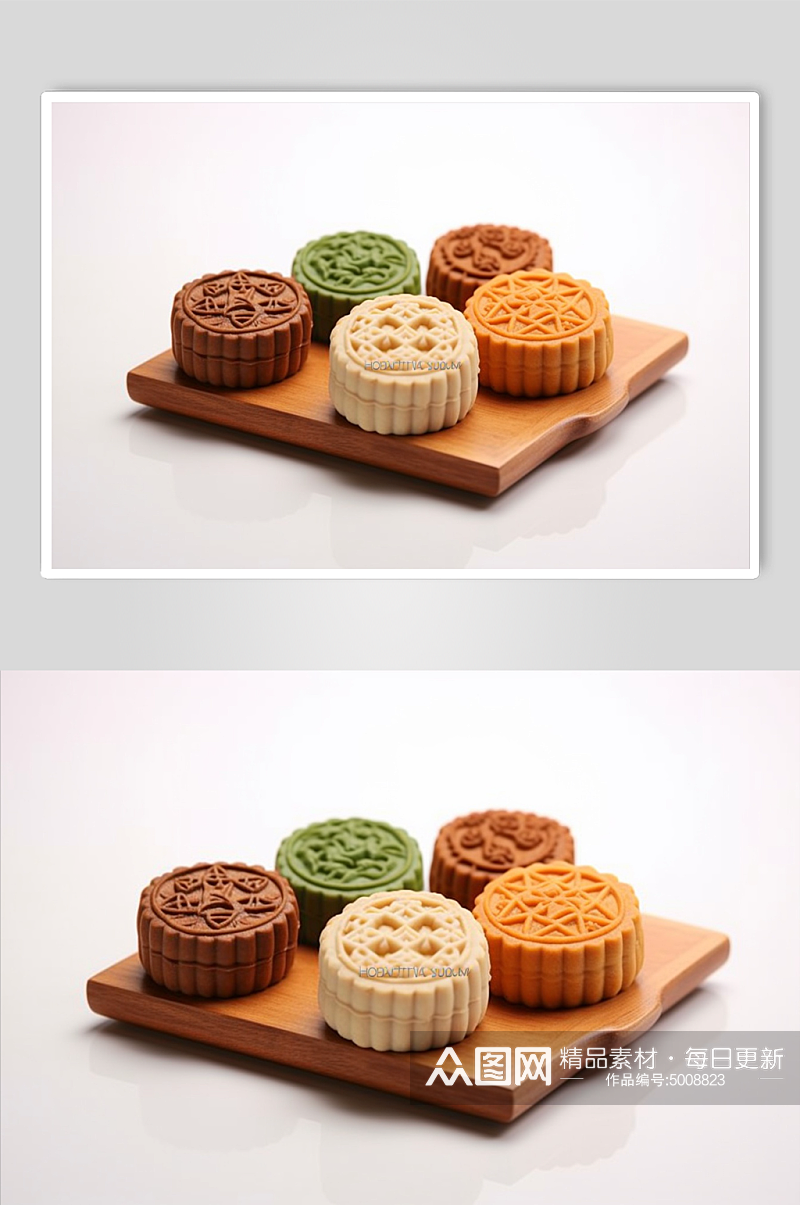 数字艺术美味月饼素材