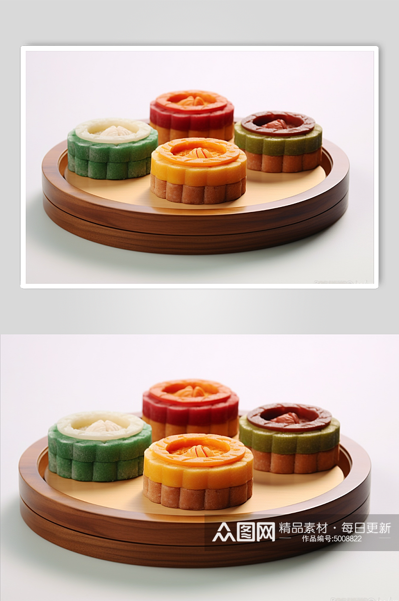 中秋节的传统食物月饼素材