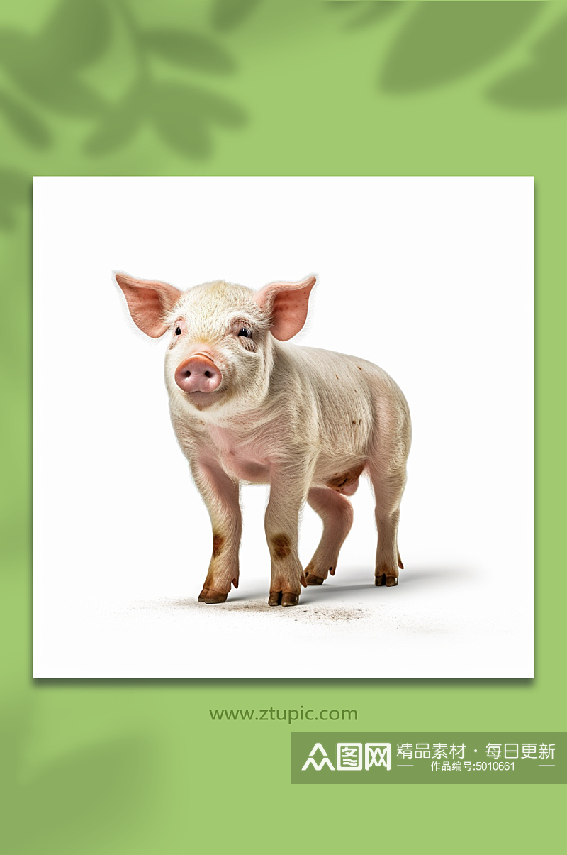 可爱小猪动物形象素材