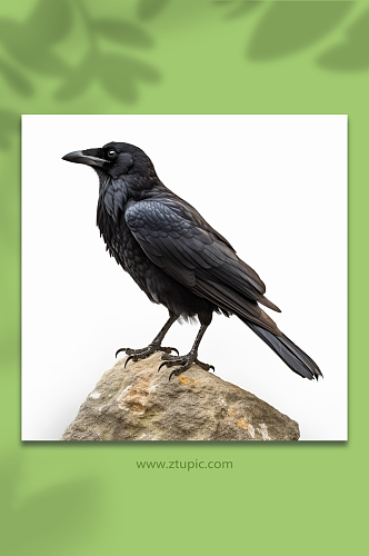 黑色乌鸦动物形象