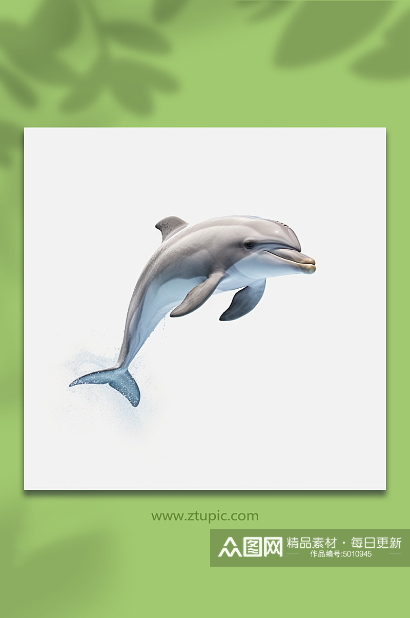 白色的海豚动物形象素材