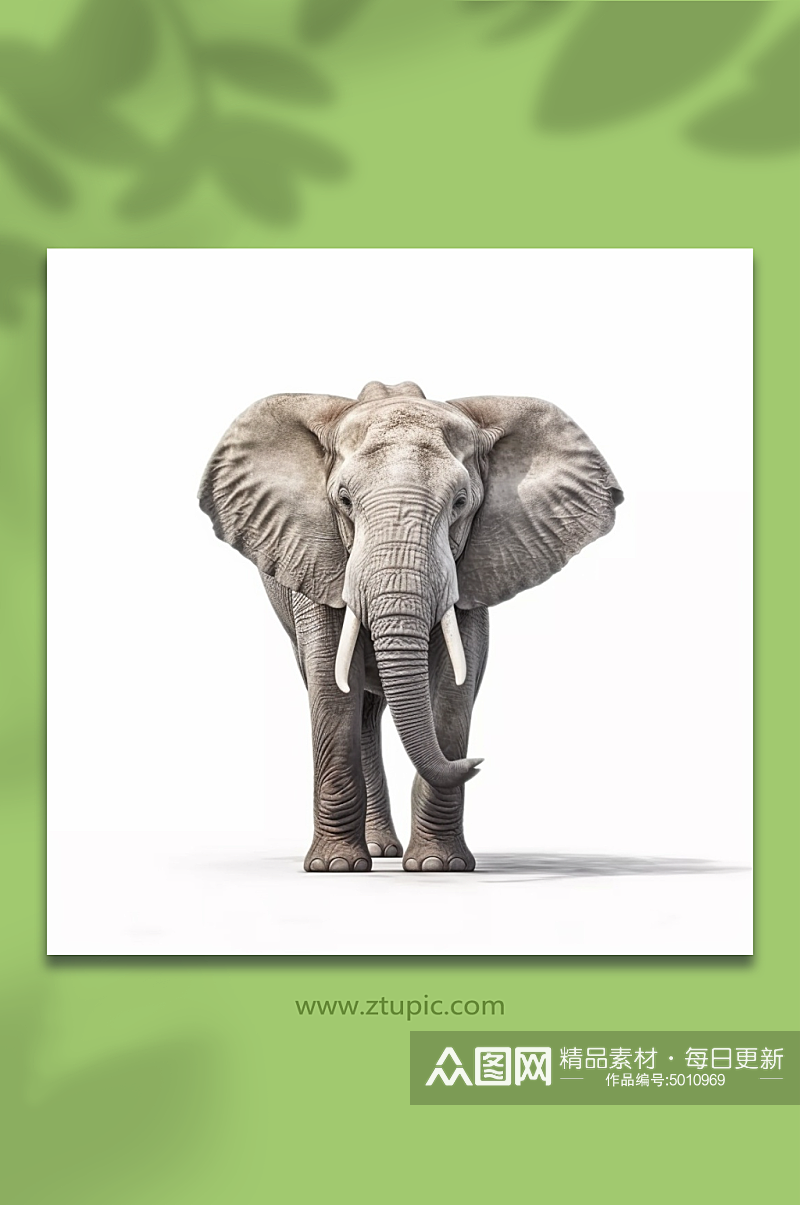 大象动物形象背景素材