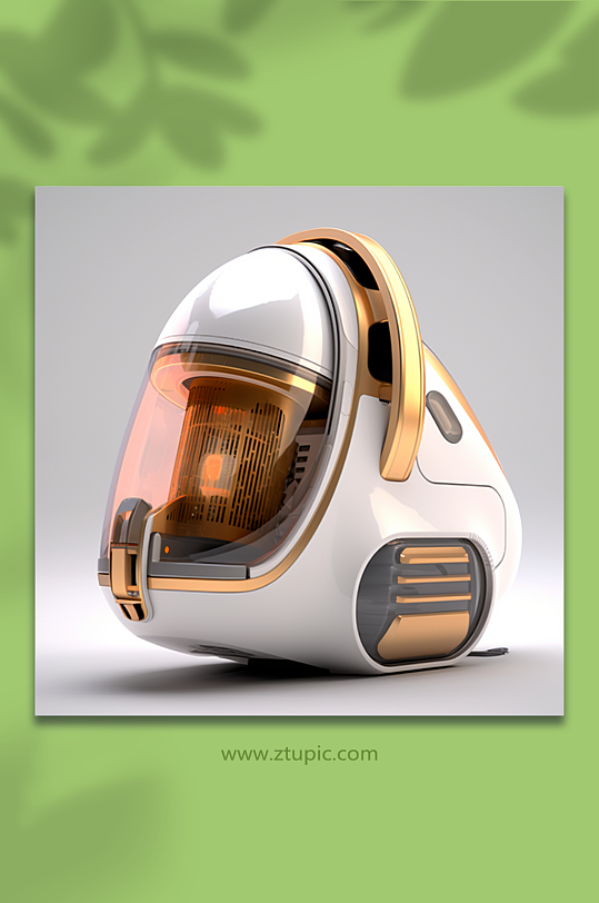 AI数字艺术白色家用电器摄影图-众图网