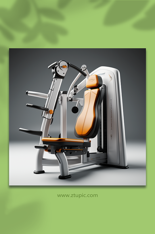 AI数字艺术健身器材摄影图
