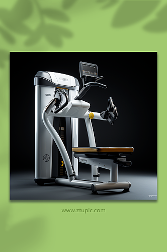 AI数字艺术健身器材摄影图