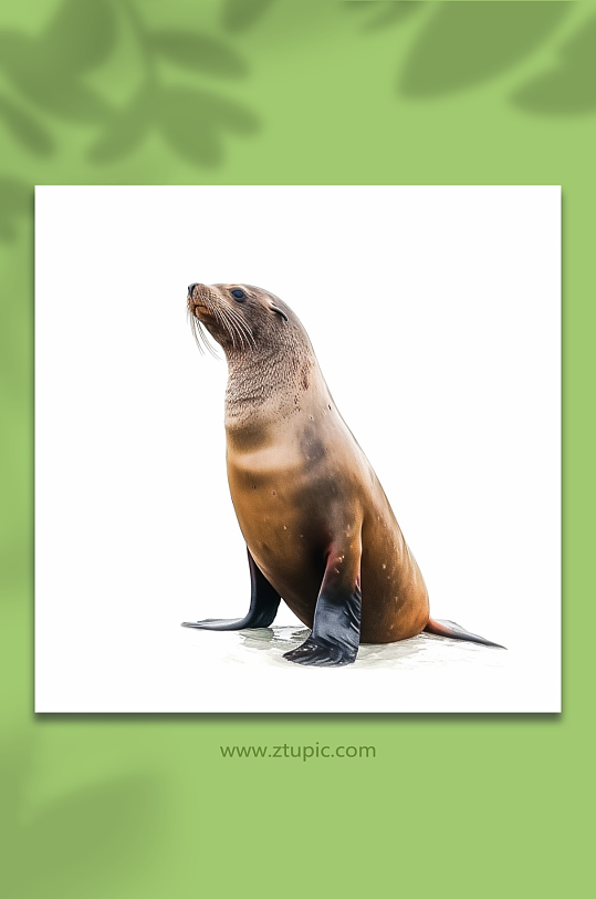 AI数字艺术海豹动物摄影图