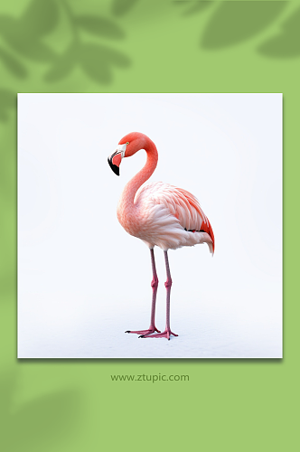 AI数字艺术火焰鸟动物摄影图