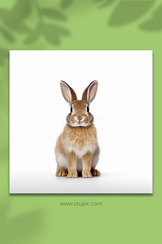 AI数字艺术兔子动物摄影图