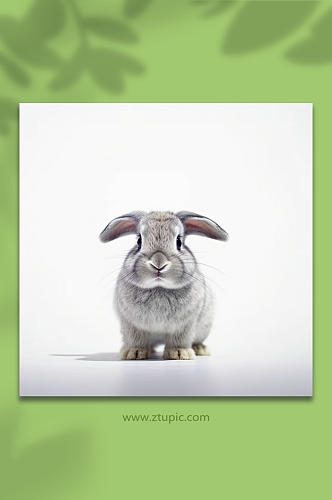AI数字艺术兔子动物摄影图