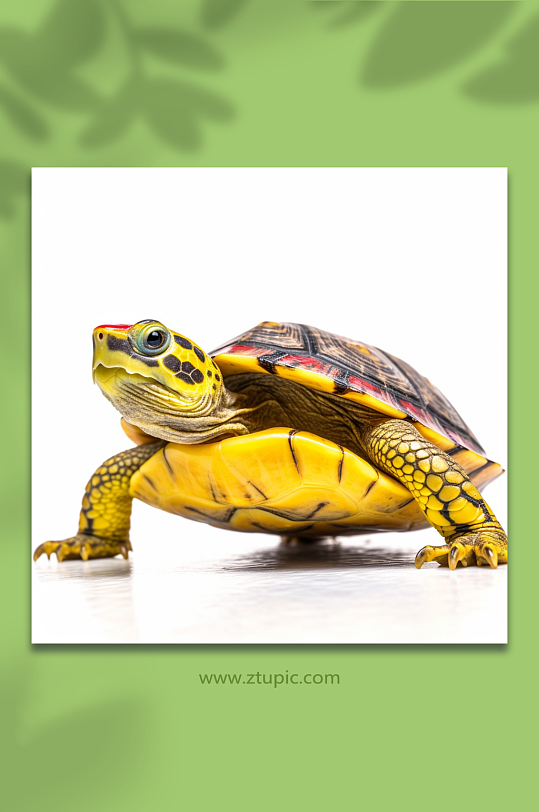 AI数字艺术乌龟动物摄影图