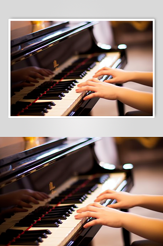 AI数字艺术钢琴摄影图片