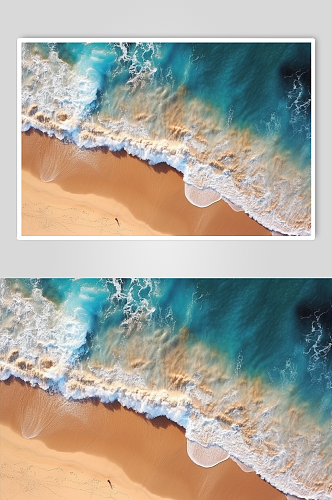 AI数字艺术沙滩摄影图片