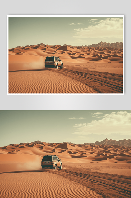 AI数字艺术沙漠景观特写图片