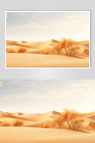 AI数字艺术沙漠奇特景观图片