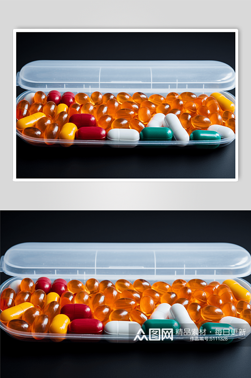 AI数字艺术药品胶囊图片素材