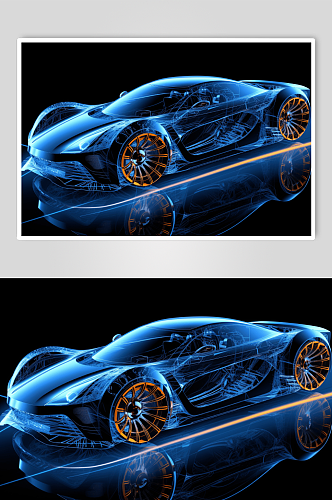 AI数字艺术新概念汽车图片