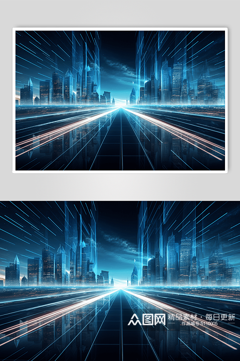 AI数字艺术高楼大厦建筑图片素材