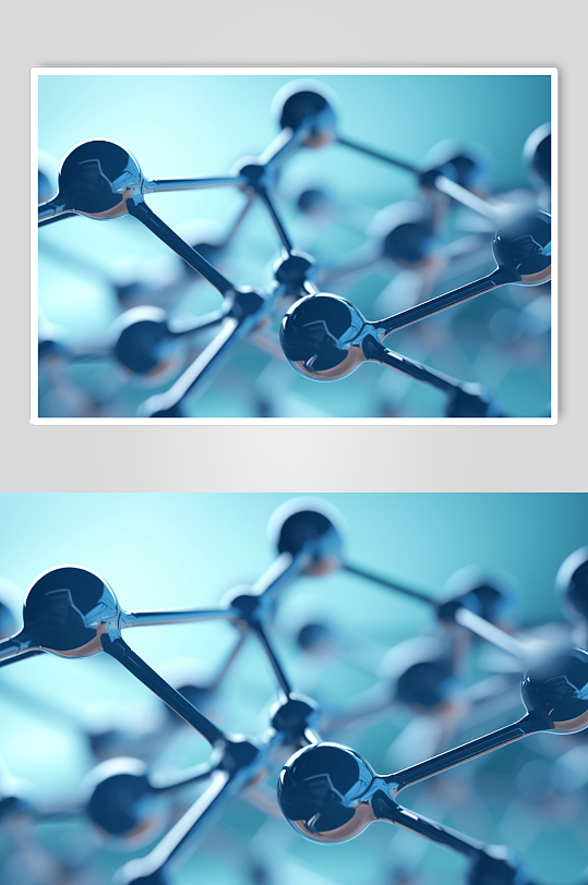 AI数字艺术3d细胞分子图片