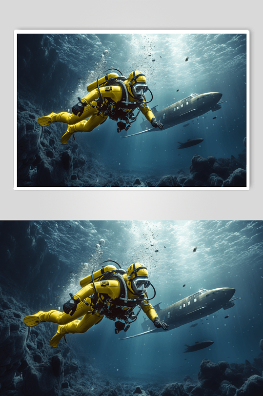数字艺术潜水员图片