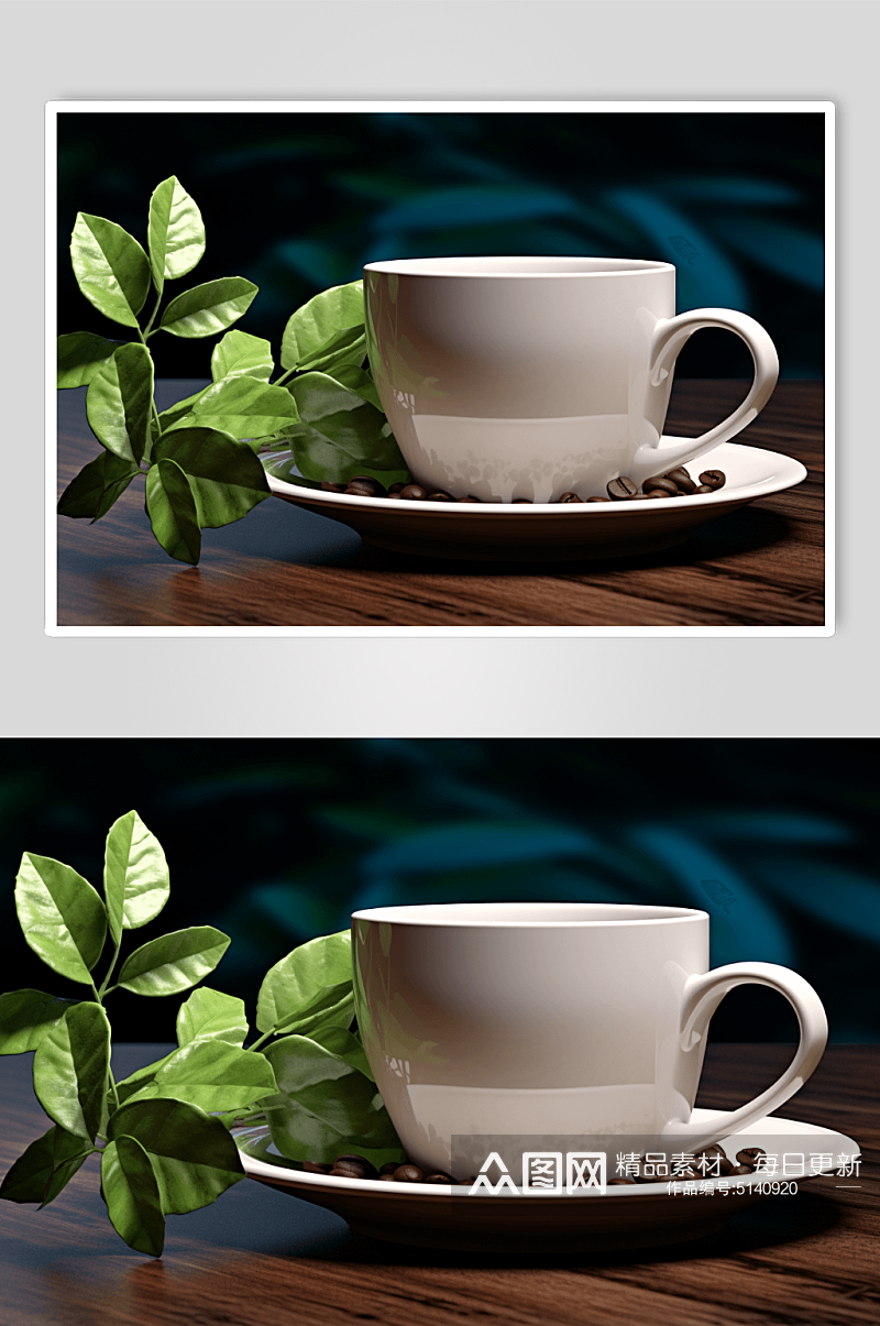 数字艺术咖啡豆图片素材