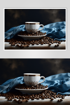 数字艺术咖啡豆图片