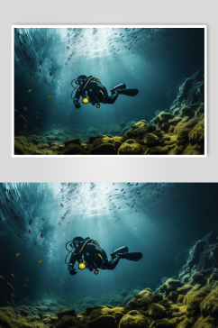 数字艺术潜水员图片