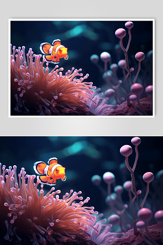 海底海洋动物数字艺术图片