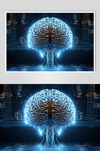 科技大脑数字艺术图片